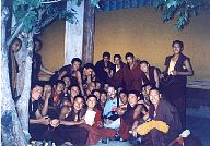 Chatting with a group of monks in Kham, eastern Tibet