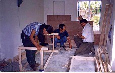 Building tables for our new classroom