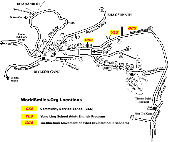 Map of McLeod Ganj