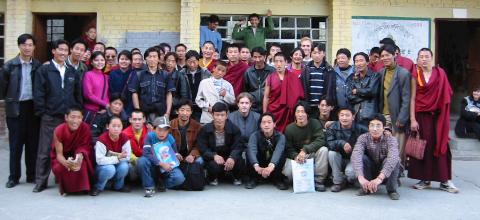 A short class break for an outdoor photo ...